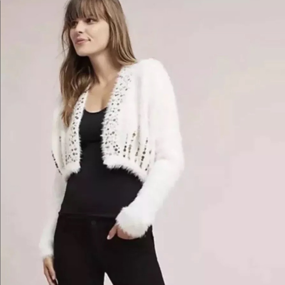 Anthropologie | Knitted and Knotted | Cropped Shrug